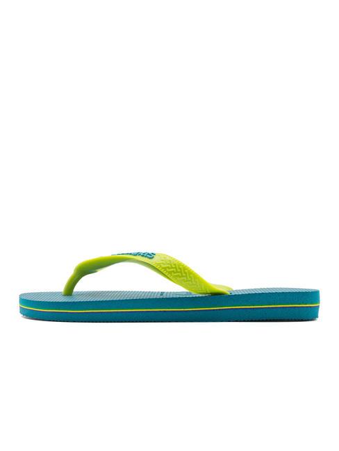 BRASIL LOGO Flip-Flops für Herren Amazonitblau - Schuhe Unisex