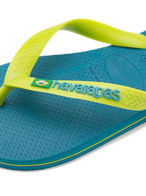 BRASIL LOGO Flip-Flops für Herren Amazonitblau - Schuhe Unisex