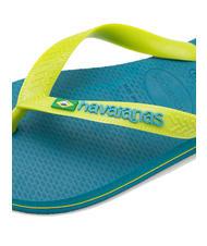 HAVAIANAS BRASIL LOGO Flip-Flops für Herren Amazonitblau - Schuhe Unisex - 3