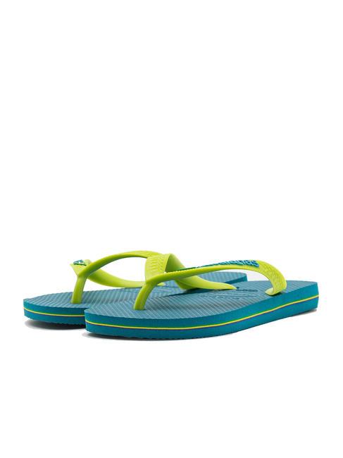 BRASIL LOGO Flip-Flops für Herren Amazonitblau - Schuhe Unisex