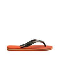 HAVAIANAS BRASIL LOGO Flip-Flops für Herren Sonnenuntergangsorange - Schuhe Unisex - 2