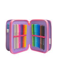 CAMOMILLA DREAMS&FLOWERS Federmäppchen mit 3 Reißverschlüssen und Schulset RHODAMINROT - Etuis und Zubehör - 2