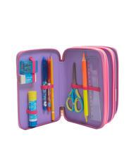 CAMOMILLA DREAMS&FLOWERS Federmäppchen mit 3 Reißverschlüssen und Schulset RHODAMINROT - Etuis und Zubehör - 3