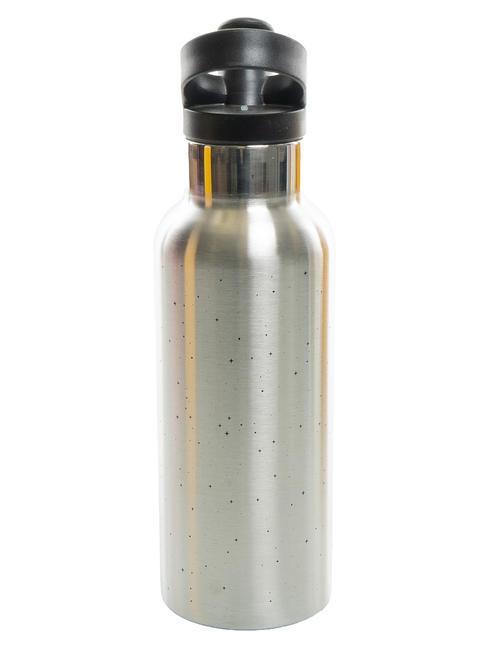 GIFT&DECOR Trinkflasche mit Strohhalmverschluss 500 ml Silber- - Thermosflaschen