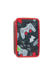 SJGANG EVER Federmäppchen mit 3 Reißverschlüssen und Schulset ROT - Etuis und Zubehör - 5