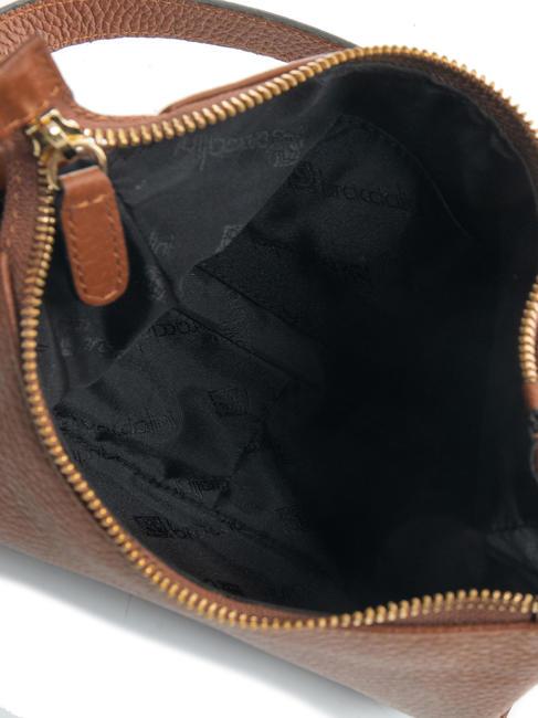 SANDRA Umhängetasche aus Leder mit Fransen braun - Damentaschen