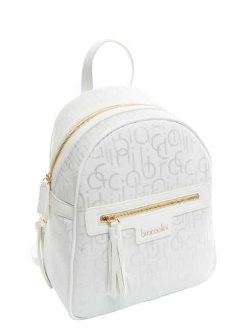 FONT Jacquard-Rucksack Wei&szlig; - Damentaschen