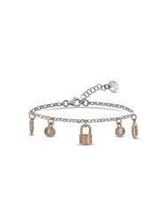 ALVIERO MARTINI PRIMA CLASSE RAMBLA Armband mit Anhängern und Zirkonen Stahl-Gold - Armbänder - 3