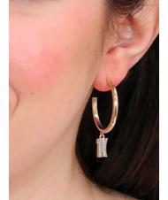 ALVIERO MARTINI PRIMA CLASSE BROADWAY Kreisohrringe mit Anhänger Gold - Ohrringe - 3