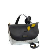 BRACCIALINI SARA Aktentasche aus Leder schwarzes Silber - Damentaschen - 2