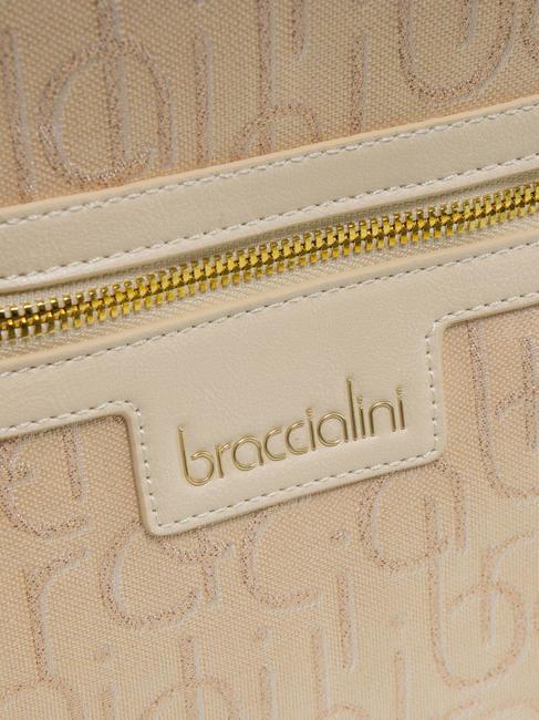 FONT Jacquard-Rucksack Beige - Damentaschen