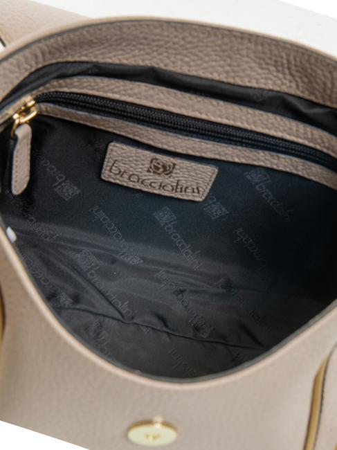 NAOMI Umhängetasche aus Leder mit Klappe Gesichtspuder - Damentaschen