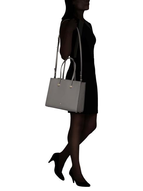 HEADLINER Einkaufstasche mit Schultergurt Eisen grau - Damentaschen