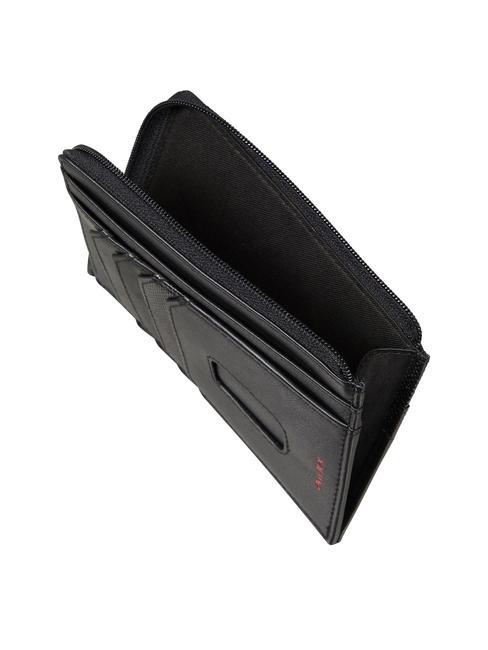 PRO-DLX 6 Kartenetui/Geldbörse aus Leder SCHWARZ - Brieftaschen Herren