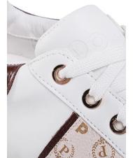 POLLINI HERITAGE NUKE Plateau-Sneaker Elfenbein/Braun/Weiß - Damenschuhe - 6