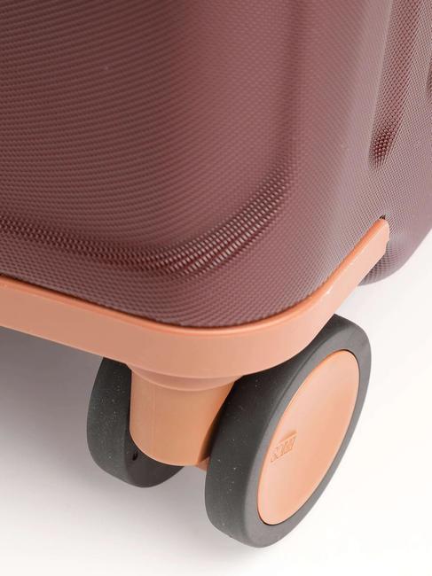 CAPRI Mittlerer Trolley mit USB-Anschluss Burgund - Harte Trolleys