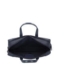 PIQUADRO PAN  15,6-Zoll-Laptop-Aktentasche aus Leder Blau - Arbeitstaschen - 5