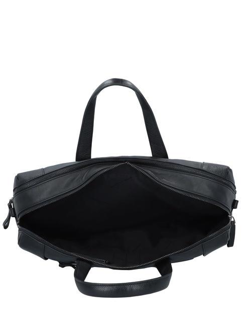 PAN  15,6-Zoll-Laptop-Aktentasche aus Leder Schwarz - Arbeitstaschen