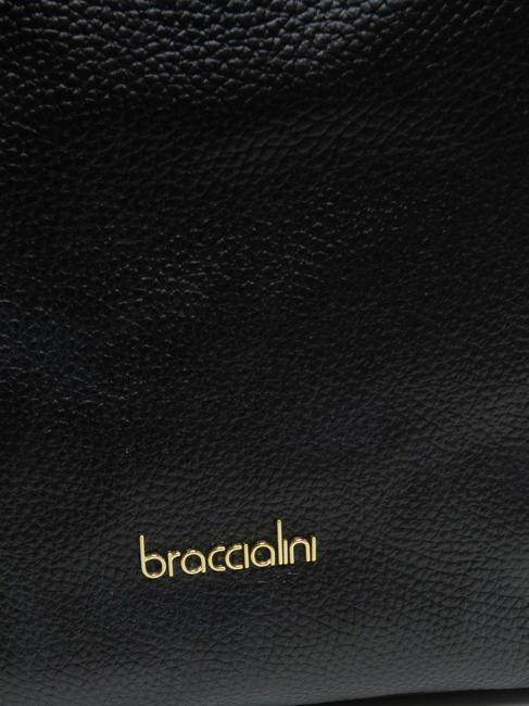 NAOMI Umhängetasche aus Leder Schwarz - Damentaschen