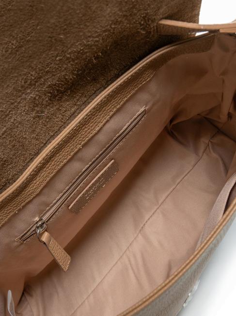 CICLAMINO Aktentasche aus gehämmertem Leder Kamel - Damentaschen