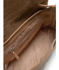 TOSCA BLU CICLAMINO Aktentasche aus gehämmertem Leder Kamel - Damentaschen - 5