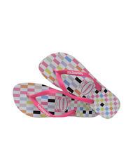 HAVAIANAS TOP CHECK Flip-Flops eisgrau/rosa - Schuhe Unisex - 3