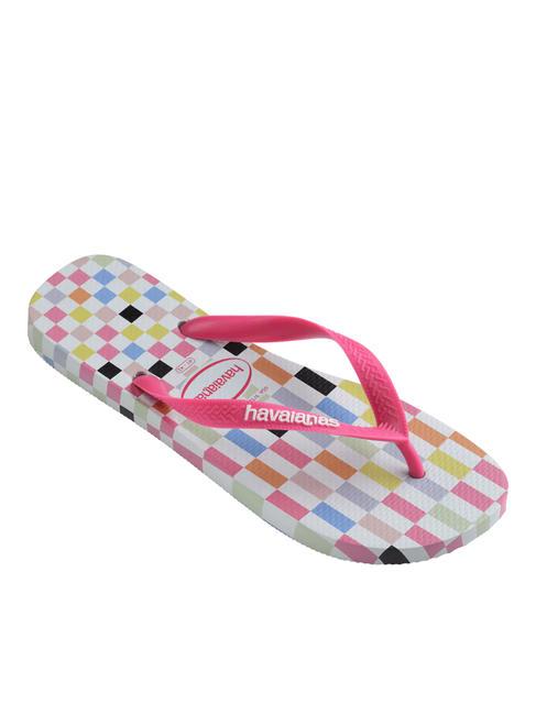 TOP CHECK Flip-Flops eisgrau/rosa - Schuhe Unisex