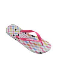 HAVAIANAS TOP CHECK Flip-Flops eisgrau/rosa - Schuhe Unisex - 4