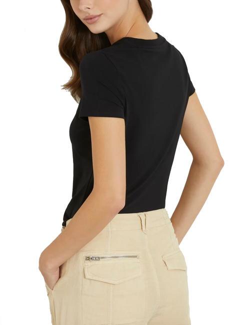 SANGALLO T-Shirt aus Stretch-Baumwolle jetbla - T-Shirts und Tops für Damen