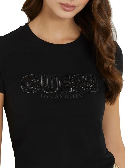 SANGALLO T-Shirt aus Stretch-Baumwolle jetbla - T-Shirts und Tops für Damen