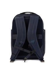 PIQUADRO PAAVO Laptop-Rucksack 15,6", aus Leder Blau - PC-Rucksäcke - 3