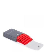 PIQUADRO URBAN Kartenhalter aus Leder Grau - Brieftaschen Herren - 2