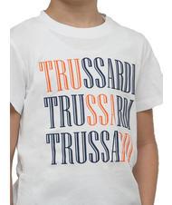 TRUSSARDI ROJI Set aus Baumwoll-T-Shirt und Bermuda-Shorts weiß/ind. - Trainingsanzüge für Kinder - 3