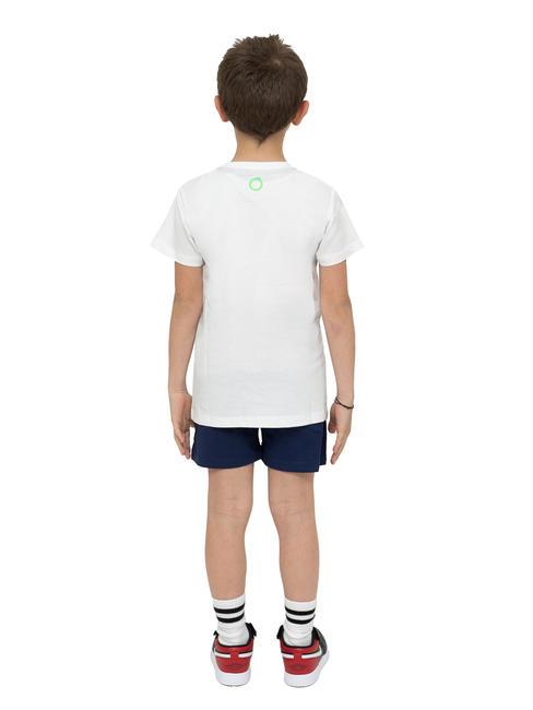 POLANCO Set aus Baumwoll-T-Shirt und Bermuda-Shorts weiß/ind. - Trainingsanzüge für Kinder