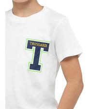 TRUSSARDI POLANCO Set aus Baumwoll-T-Shirt und Bermuda-Shorts weiß/ind. - Trainingsanzüge für Kinder - 3
