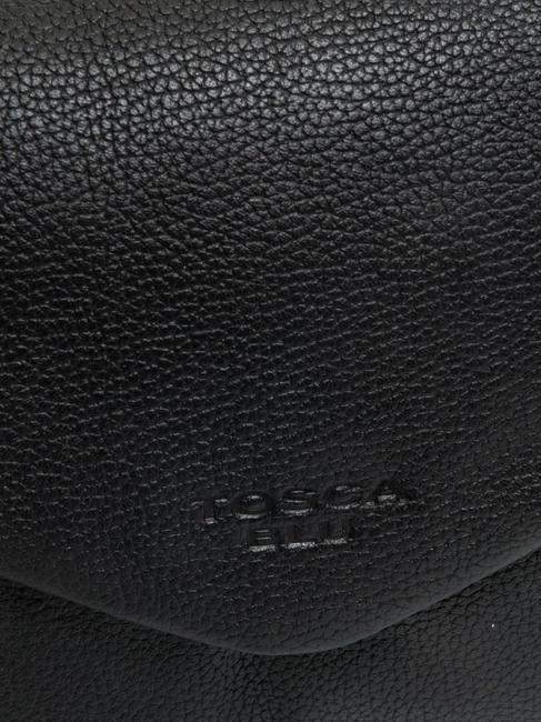 MAGNOLIA Umhängetasche aus Leder mit Klappe Schwarz - Damentaschen