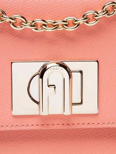 1927 Mini-Umhängetasche aus Ares-Leder Grapefruit - Damentaschen