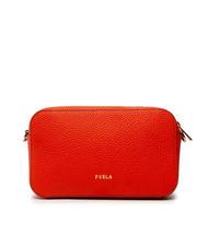 FURLA PRIMULA Umhängetasche aus Leder Mandarine - Damentaschen - 4