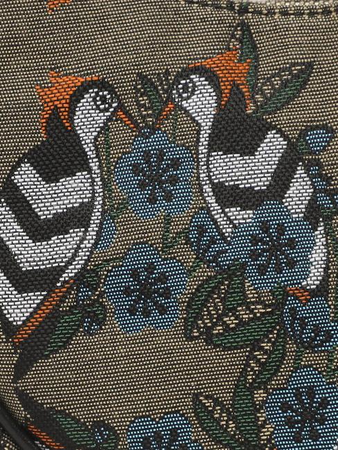 PRIMAVERA Umh&auml;ngetasche aus Jacquard-Stoff Graut&ouml;ne - Damentaschen