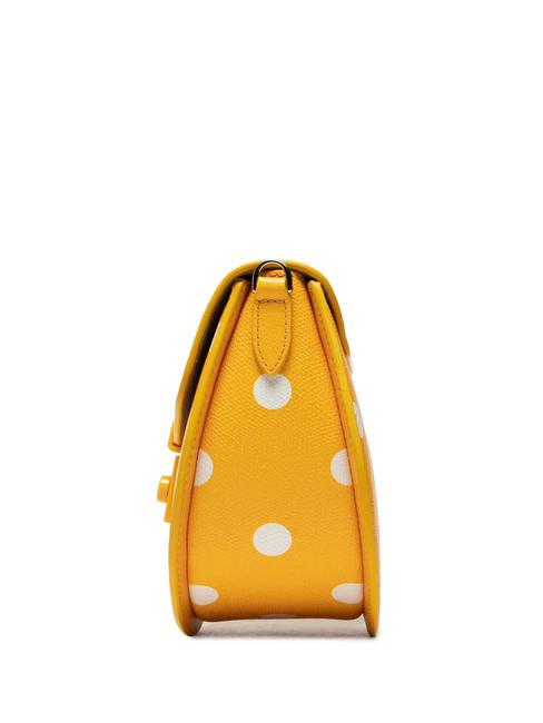 METROPOLIS Mini-Tasche aus bedrucktem Leder Pollen+Schwarztöne - Damentaschen