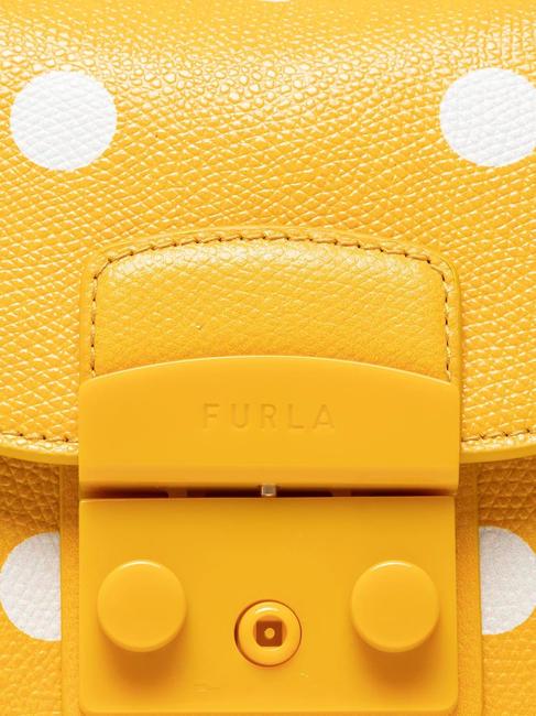 METROPOLIS Mini-Tasche aus bedrucktem Leder Pollen+Schwarztöne - Damentaschen