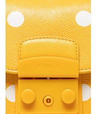 FURLA METROPOLIS Mini-Tasche aus bedrucktem Leder Pollen+Schwarztöne - Damentaschen - 5