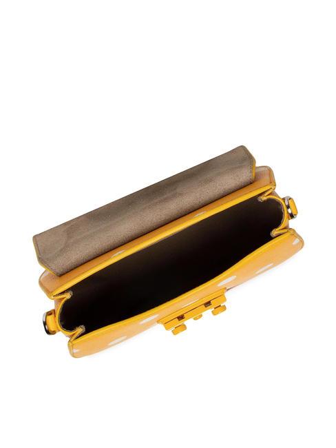 METROPOLIS Mini-Tasche aus bedrucktem Leder Pollen+Schwarztöne - Damentaschen