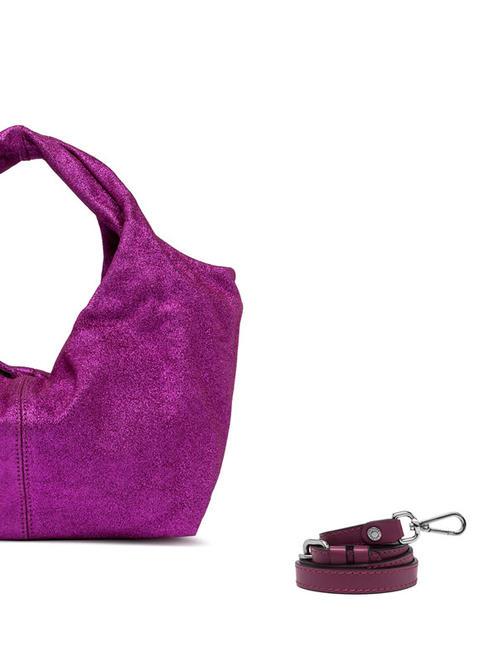 AGNESE Tasche aus laminiertem Leder heißes Rosa - Damentaschen