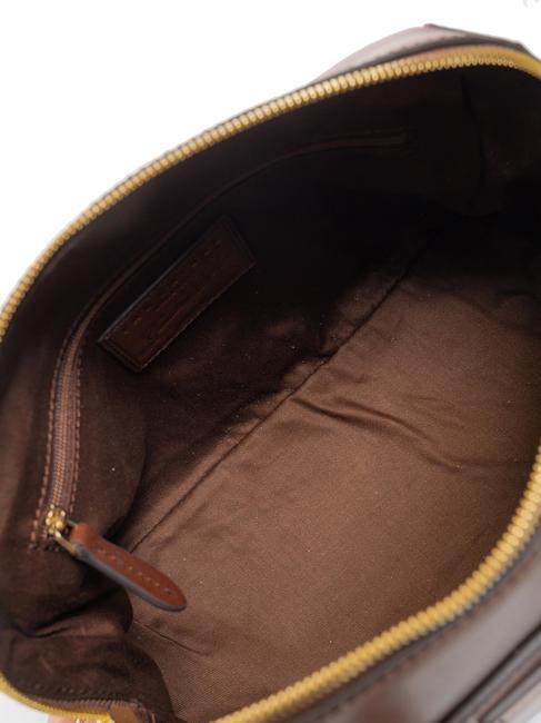 CECILIA Kofferraumtasche aus Leder mit Schultergurt BRAUN - Damentaschen