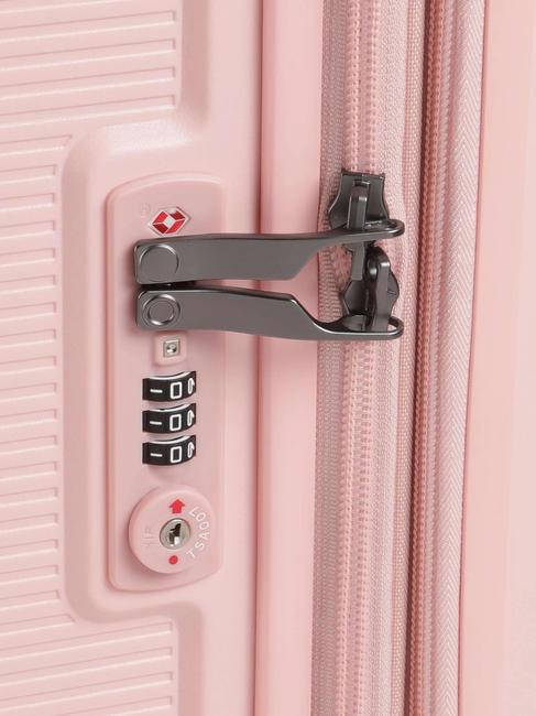 FORZA Erweiterbarer Handgep&auml;ckwagen Rosa - Handgep&auml;ck