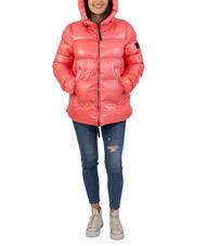 DEKKER MARTFLY NIK Kurze gesteppte Daunenjacke Tea Rose/Cordovan-Leder - Daunenjacken für Damen - 4