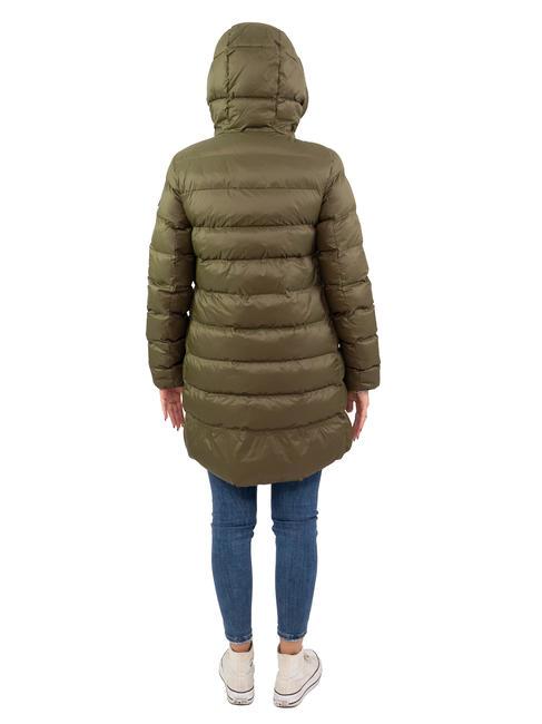 CHALA NY Lange Bettdecke dunkles oliv - Daunenjacken für Damen