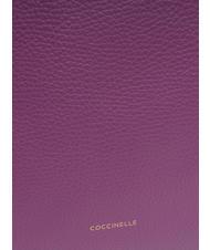 COCCINELLE CHERRY Einkaufstasche aus geh&auml;mmertem Leder Dahlie - Damentaschen - 3