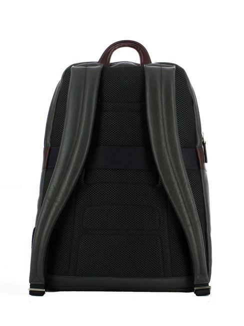 X1 15,6-Zoll-Laptop-Rucksack aus Leder blau / braun - PC-Rucksäcke